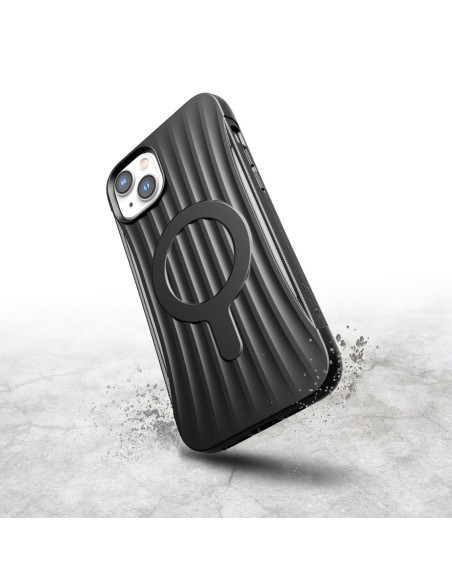 Raptic X-Doria Clutch Built Case skirtas iPhone 14 Plus su MagSafe galiniu dangteliu juodu Raptic X-Doria Clutch Built Case skirtas iPhone 14 Plus su MagSafe galiniu dangteliu juodu