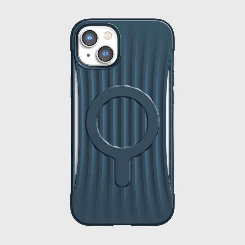 Raptic X-Doria Clutch Built Case skirtas iPhone 14 Plus su MagSafe galiniu dangteliu mėlynu