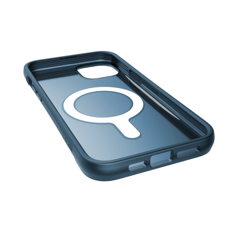 Raptic X-Doria Clutch Built Case skirtas iPhone 14 Plus su MagSafe galiniu dangteliu mėlynu