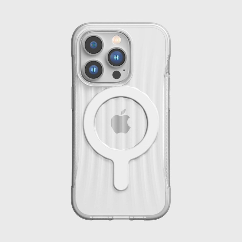 Raptic X-Doria Clutch Built Case iPhone 14 Pro dėklas su skaidriu MagSafe galiniu dangteliu