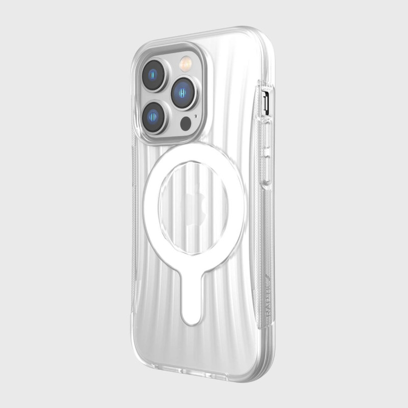Raptic X-Doria Clutch Built Case iPhone 14 Pro dėklas su skaidriu MagSafe galiniu dangteliu