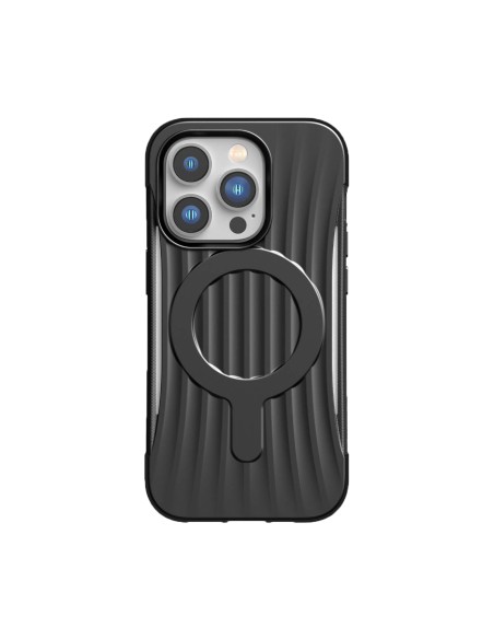Raptic X-Doria Clutch Built Case iPhone 14 Pro dėklas su MagSafe galiniu dangteliu juodu Raptic X-Doria Clutch Built Case iPhone 14 Pro dėklas su MagSafe galiniu dangteliu juodu