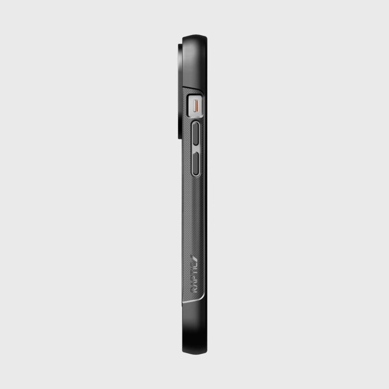 Raptic X-Doria Clutch Built Case iPhone 14 Pro dėklas su MagSafe galiniu dangteliu juodu