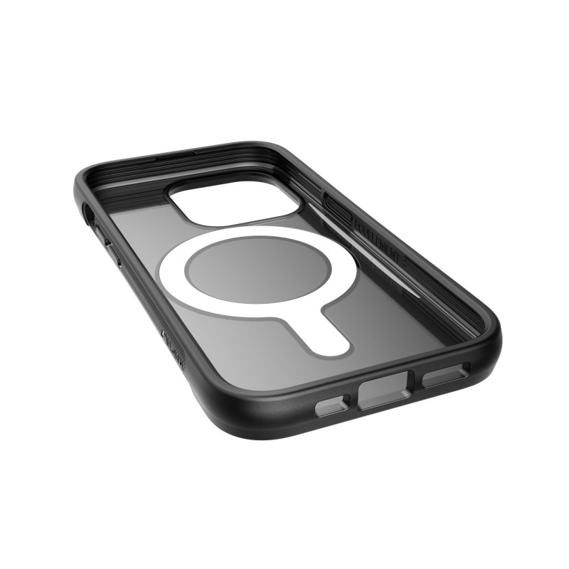 Raptic X-Doria Clutch Built Case iPhone 14 Pro dėklas su MagSafe galiniu dangteliu juodu