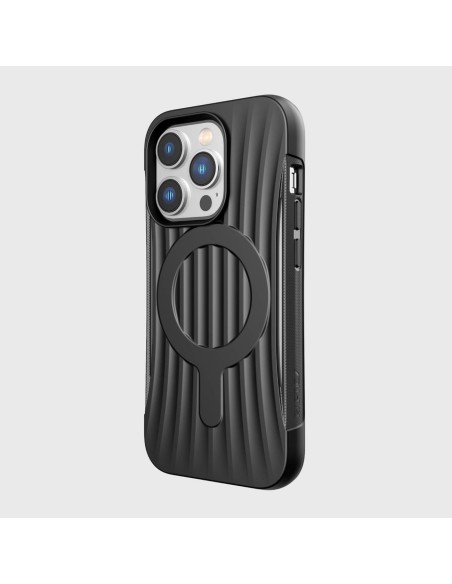 Raptic X-Doria Clutch Built Case iPhone 14 Pro dėklas su MagSafe galiniu dangteliu juodu Raptic X-Doria Clutch Built Case iPhone 14 Pro dėklas su MagSafe galiniu dangteliu juodu