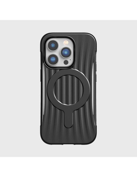 Raptic X-Doria Clutch Built Case iPhone 14 Pro dėklas su MagSafe galiniu dangteliu juodu Raptic X-Doria Clutch Built Case iPhone 14 Pro dėklas su MagSafe galiniu dangteliu juodu