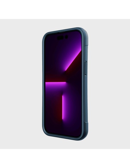 Raptic X-Doria Clutch Built Case skirtas iPhone 14 Pro su MagSafe galiniu dangteliu mėlyna spalva