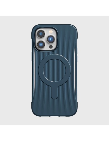 Raptic X-Doria Clutch Built Case, skirtas iPhone 14 Pro Max su MagSafe galiniu dangteliu mėlynu