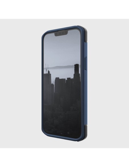 Raptic X-Doria Secure Case iPhone 14 dėklas su MagSafe šarvuotu dangteliu mėlynos spalvos