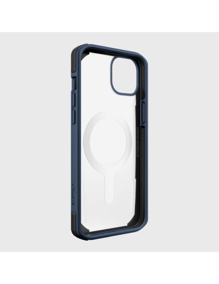 Raptic X-Doria Secure Case iPhone 14 dėklas su MagSafe šarvuotu dangteliu mėlynos spalvos