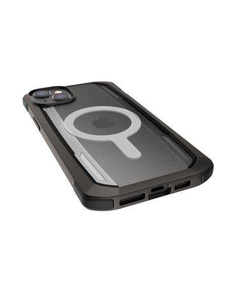 Raptic X-Doria Secure Case iPhone 14 Plus su MagSafe šarvuotu dangteliu juodu