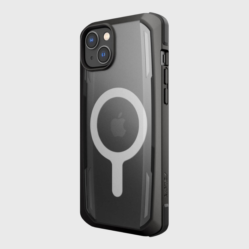 Raptic X-Doria Secure Case iPhone 14 Plus su MagSafe šarvuotu dangteliu juodu