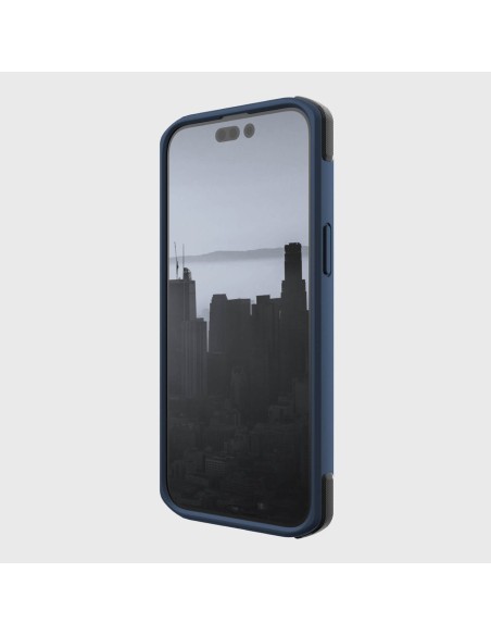 Raptic X-Doria Secure Case iPhone 14 Pro dėklas su MagSafe šarvuotu dangteliu mėlynos spalvos Raptic X-Doria Secure Case iPhone 14 Pro dėklas su MagSafe šarvuotu dangteliu mėlynos spalvos