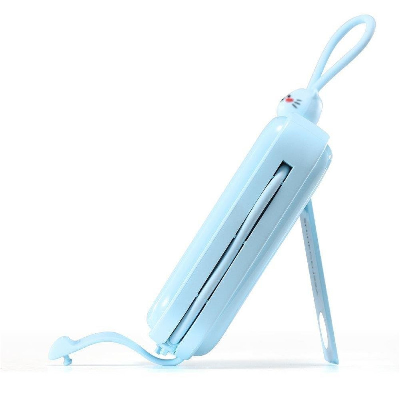 Maitinimo blokas su stovu USB-C laidu ir iPhone Lightning Cutie Series 10000mAh 22,5W mėlyna