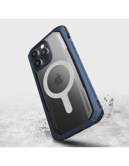 Raptic X-Doria Secure Case iPhone 14 Pro dėklas su MagSafe šarvuotu dangteliu mėlynos spalvos Raptic X-Doria Secure Case iPhone 14 Pro dėklas su MagSafe šarvuotu dangteliu mėlynos spalvos