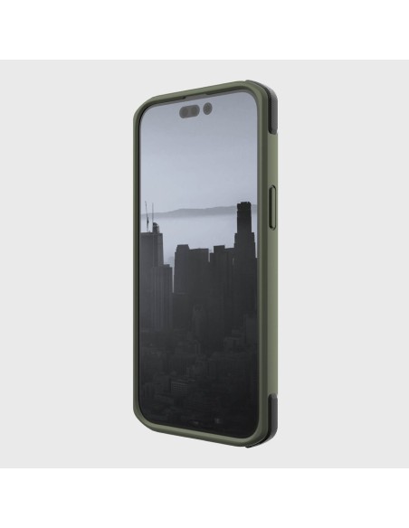 Raptic X-Doria Secure Case iPhone 14 Pro su MagSafe šarvuotu dangteliu žaliu Raptic X-Doria Secure Case iPhone 14 Pro su MagSafe šarvuotu dangteliu žaliu