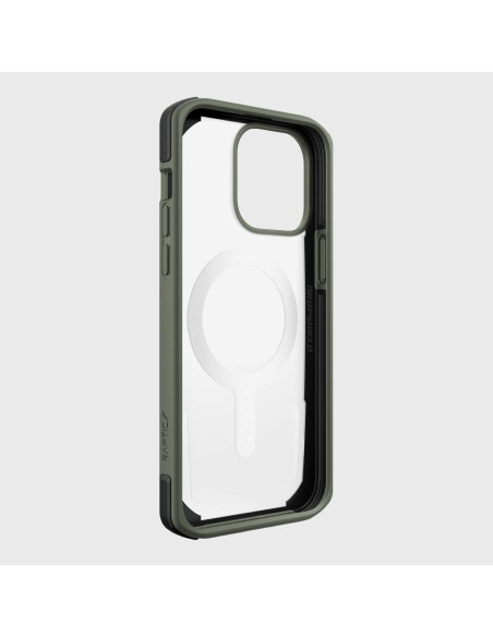 Raptic X-Doria Secure Case iPhone 14 Pro su MagSafe šarvuotu dangteliu žaliu Raptic X-Doria Secure Case iPhone 14 Pro su MagSafe šarvuotu dangteliu žaliu