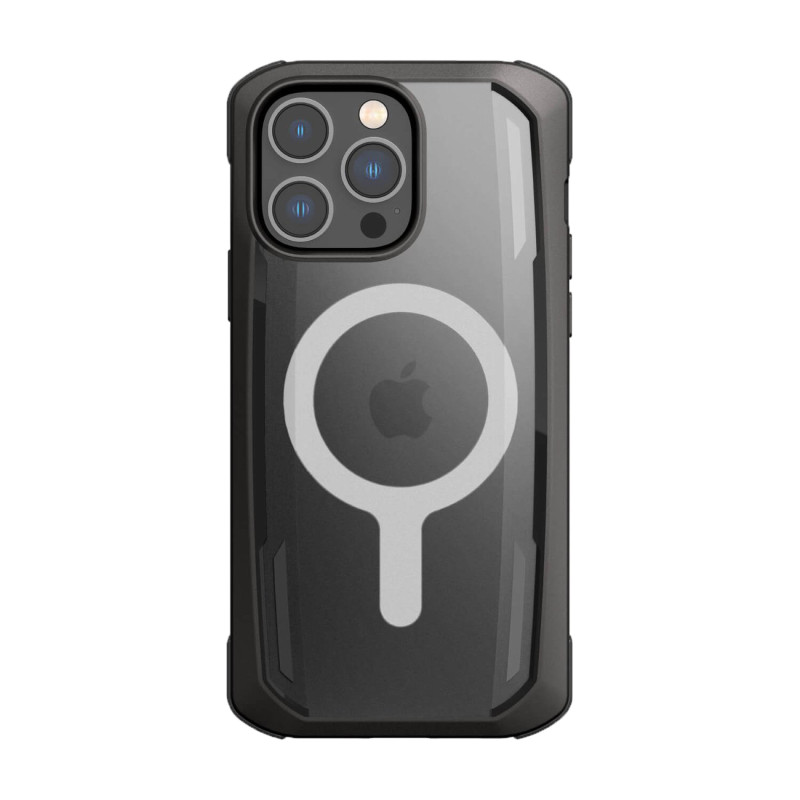 „Raptic X-Doria Secure“ dėklas, skirtas „iPhone 14 Pro Max“ su „MagSafe“ šarvuotu dangteliu juodu