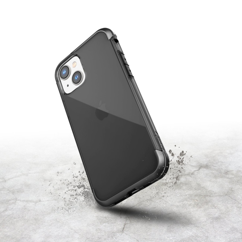 Raptic X-Doria Air Case iPhone 14 dėklas, šarvuotas dangtelis, pilkas
