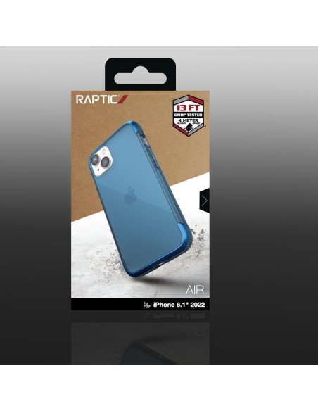 Raptic X-Doria Air Case iPhone 14 dėklas, šarvuotas dangtelis, mėlynas