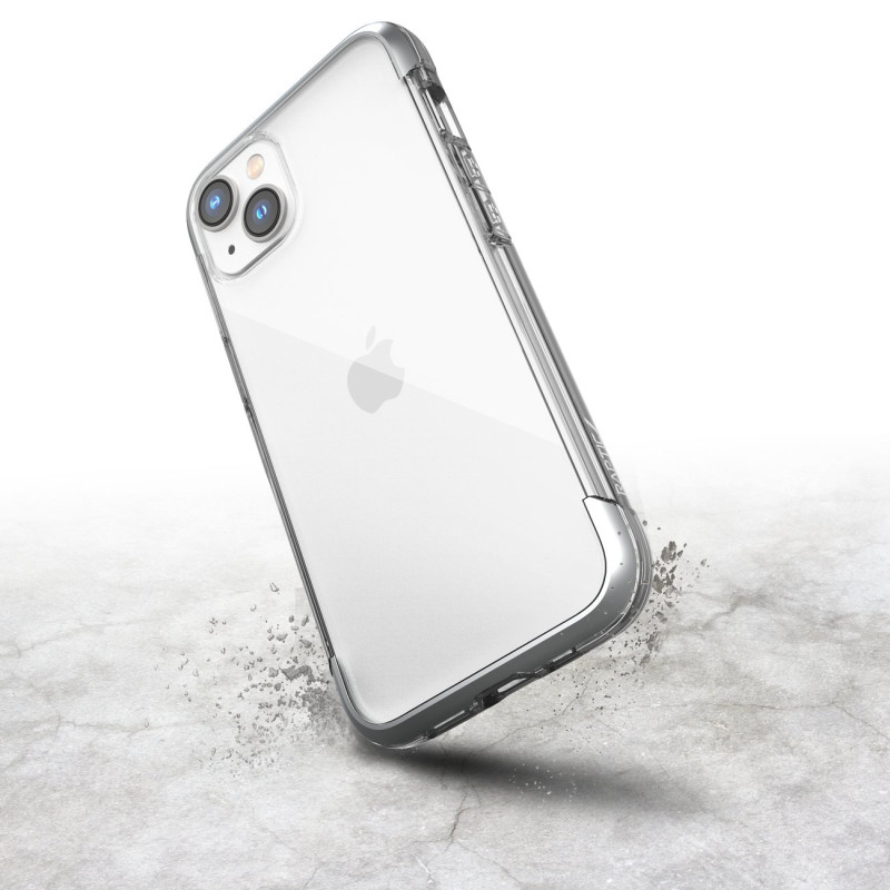 Raptic X-Doria Air Case iPhone 14 Plus, šarvuotas dangtelis, sidabrinis