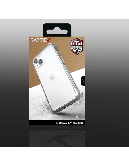 Raptic X-Doria Air Case iPhone 14 Plus, šarvuotas dangtelis, sidabrinis Raptic X-Doria Air Case iPhone 14 Plus, šarvuotas dangtelis, sidabrinis