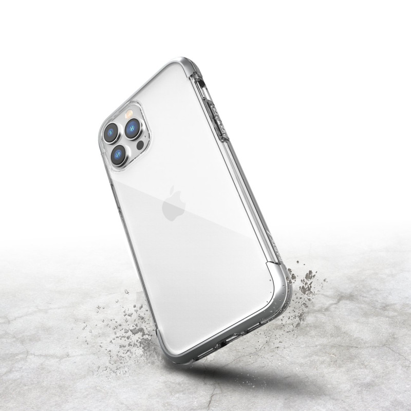 Raptic X-Doria Air Case iPhone 14 Pro Max, šarvuotas dangtelis, sidabrinis