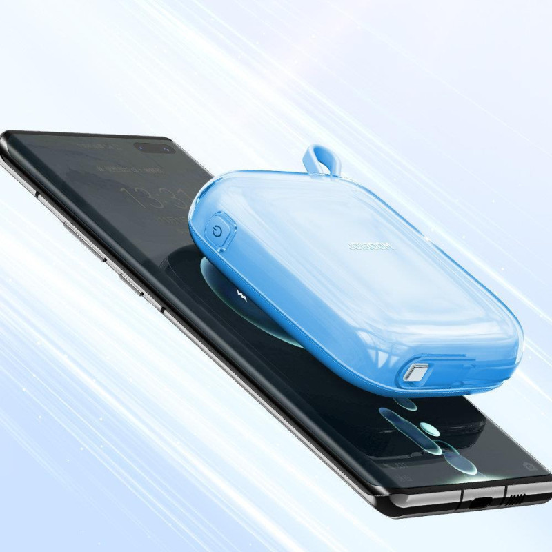 Powerbank 10000mAh Jelly Series 22,5W su USB-C kabeliu mėlynas