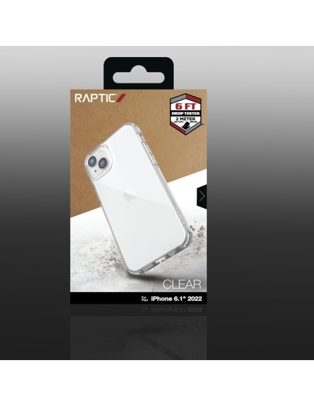 Raptic X-Doria Clear Case iPhone 14 dėklas, šarvuotas permatomas dangtelis Raptic X-Doria Clear Case iPhone 14 dėklas, šarvuotas permatomas dangtelis