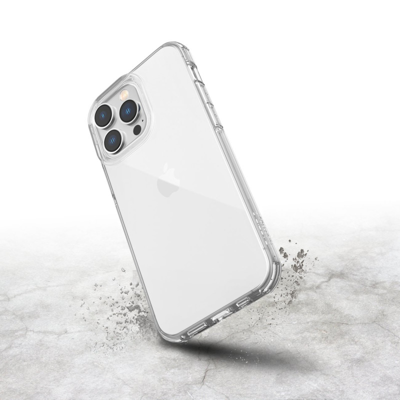 Raptic X-Doria Clear Case iPhone 14 Pro dėklas, šarvuotas permatomas dangtelis