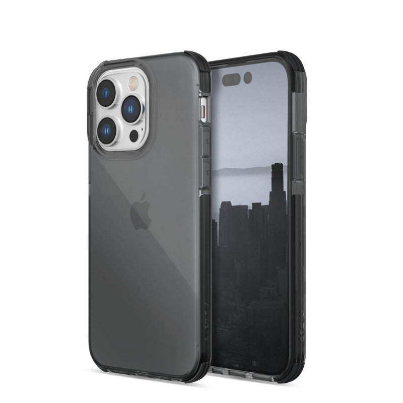Raptic X-Doria Clear Case iPhone 14 Pro dėklas, šarvuotas dangtelis, pilkas Raptic X-Doria Clear Case iPhone 14 Pro dėklas, šarvuotas dangtelis, pilkas