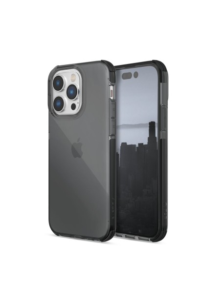 Raptic X-Doria Clear Case iPhone 14 Pro dėklas, šarvuotas dangtelis, pilkas Raptic X-Doria Clear Case iPhone 14 Pro dėklas, šarvuotas dangtelis, pilkas