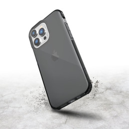 Raptic X-Doria Clear Case iPhone 14 Pro dėklas, šarvuotas dangtelis, pilkas