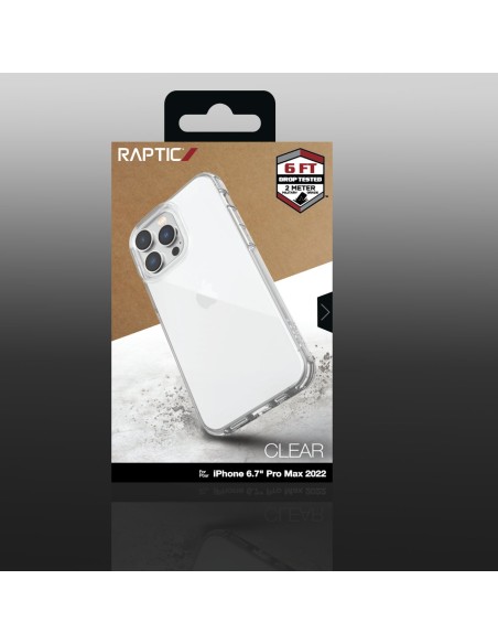 Raptic X-Doria skaidrus dėklas, skirtas iPhone 14 Pro Max, šarvuotas permatomas dangtelis Raptic X-Doria skaidrus dėklas, skirtas iPhone 14 Pro Max, šarvuotas permatomas dangtelis