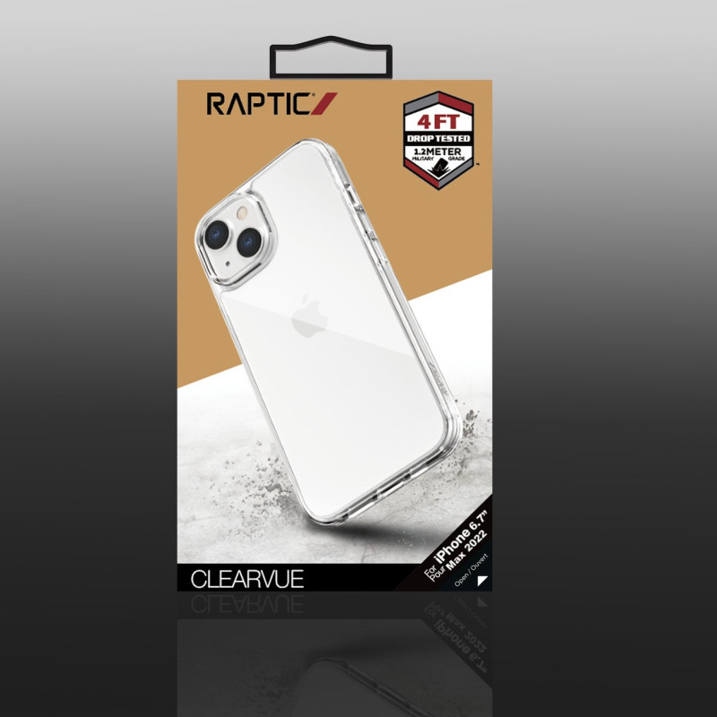 Raptic X-Doria Clearvue Case iPhone 14 Plus skaidrus galinis dangtelis