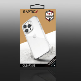Raptic X-Doria Clearvue Case iPhone 14 Pro Max dėklas, skaidrus galinis dangtelis