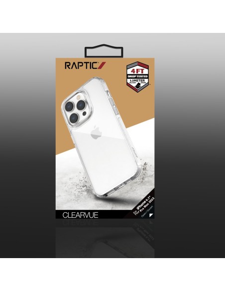 Raptic X-Doria Clearvue Case iPhone 14 Pro Max dėklas, skaidrus galinis dangtelis Raptic X-Doria Clearvue Case iPhone 14 Pro Max dėklas, skaidrus galinis dangtelis