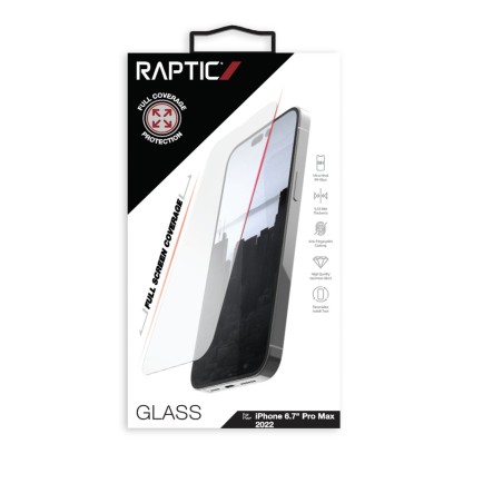Raptic X-Doria Full Glass grūdintas stiklas iPhone 14 Pro Max visam ekranui Raptic X-Doria Full Glass grūdintas stiklas iPhone 14 Pro Max visam ekranui