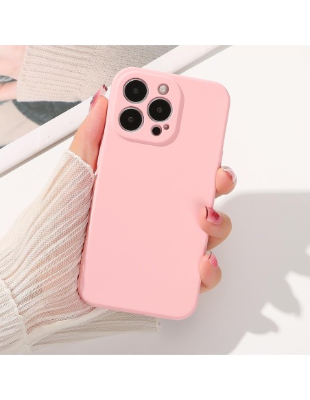 Silikono dėklas iPhone 14 Plus, smėlio spalvos silikoninis dangtelis