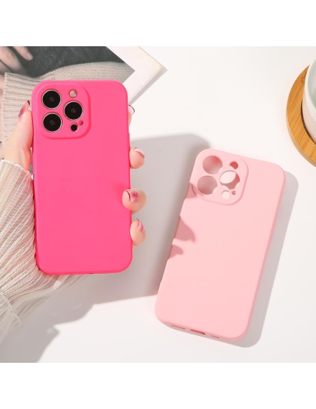 Silikono dėklas iPhone 14 Plus, smėlio spalvos silikoninis dangtelis