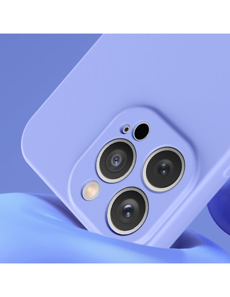 Silikono dėklas iPhone 14 Plus, silikoninis dangtelis, violetinė