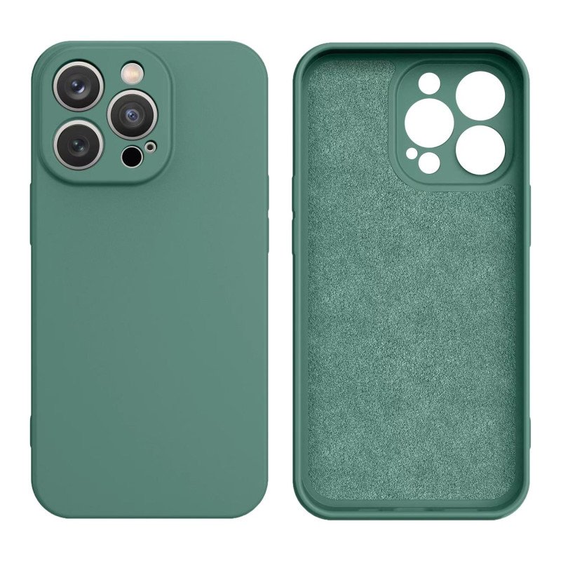 Silikoninis dėklas iPhone 14 Plus silikoninis dangtelis žalias