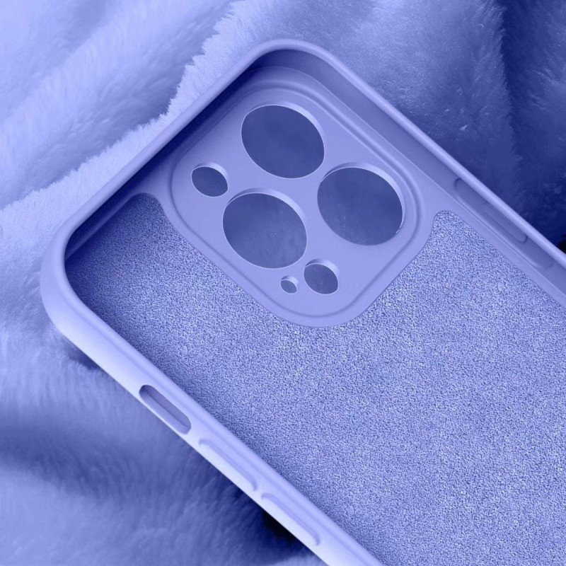 Silikono dėklas iPhone 13 Pro Max, silikoninis dangtelis, šviesiai mėlynas