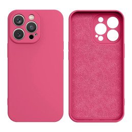 Silikono dėklas iPhone 13 Pro Max, fuksijos spalvos silikoninis dangtelis