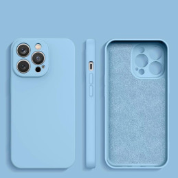 Silikoninis dėklas Xiaomi Redmi Note 11 / Note 11S silikoninis dangtelis šviesiai mėlynas