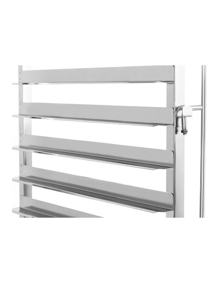 Maitinimo padavėjo vežimėlis 16 padėklų konteinerių 60 x 40 cm gabenimui Royal Catering RCTW-16TB.1 Maitinimo padavėjo vežimėlis 16 padėklų konteinerių 60 x 40 cm gabenimui Royal Catering RCTW-16TB.1