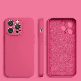 Silikono dėklas Xiaomi Redmi Note 11 Pro 5G / 11 Pro / 11E Pro silikoninis dangtelis fuksija
