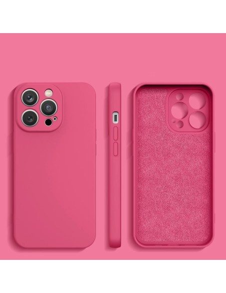 Silikono dėklas Xiaomi Redmi Note 11 Pro 5G / 11 Pro / 11E Pro silikoninis dangtelis fuksija