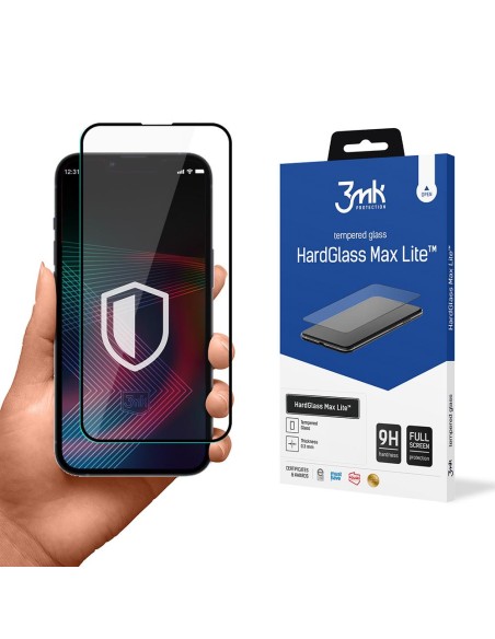 9H 3mk HardGlass Max Lite™ stiklas, skirtas iPhone 14 Pro Max 9H 3mk HardGlass Max Lite™ stiklas, skirtas iPhone 14 Pro Max