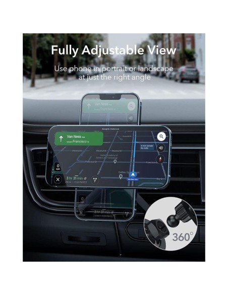 ESR Halolock magnetinis laikiklis su MagSafe automobilio orlaidei - pilkas ESR Halolock magnetinis laikiklis su MagSafe automobilio orlaidei - pilkas